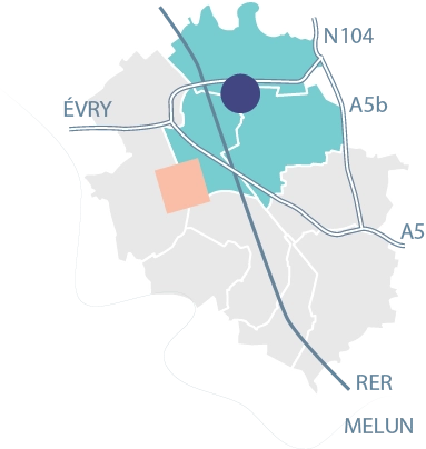 Carte Ecopôle de Senart