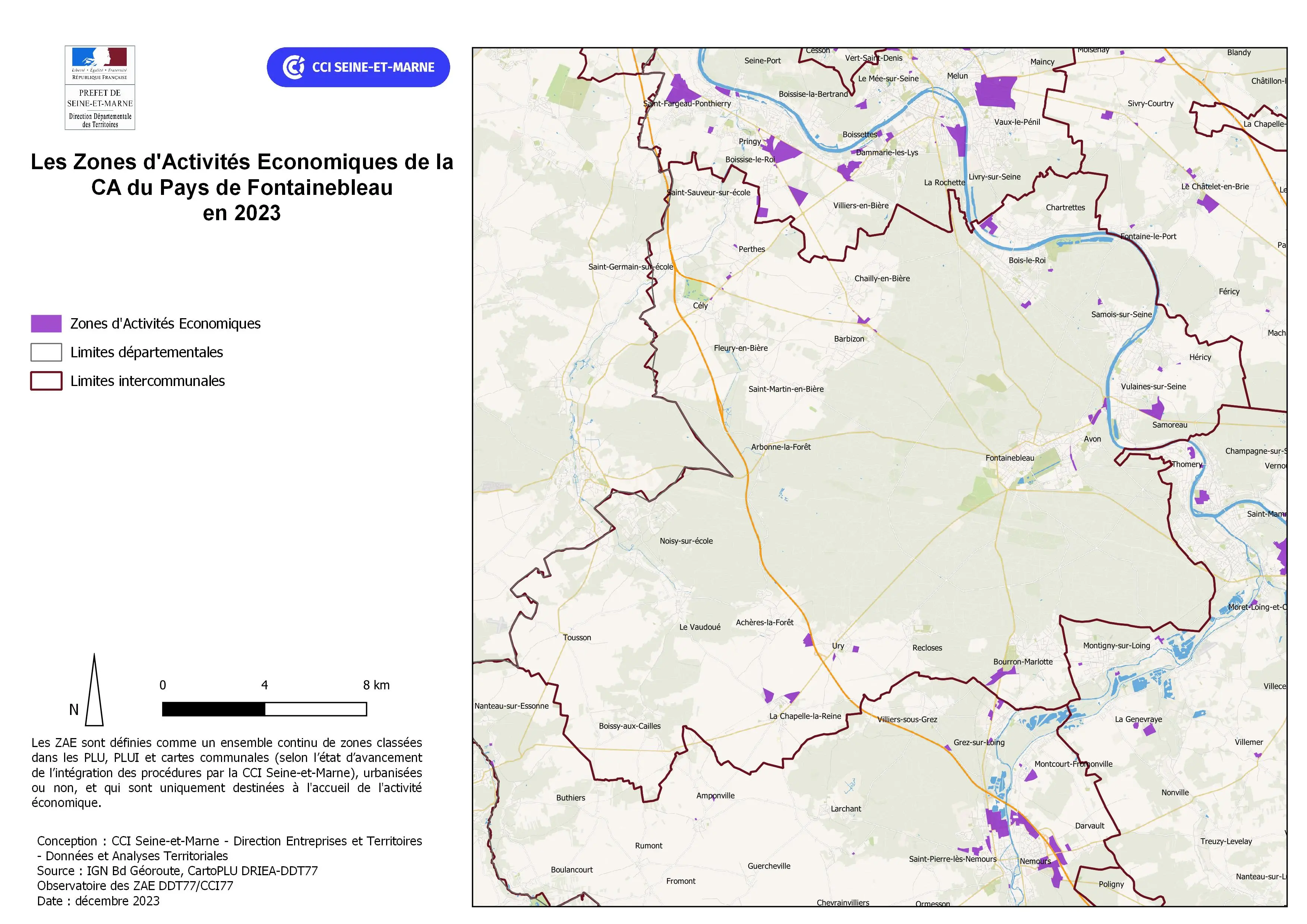 Zones d'activités