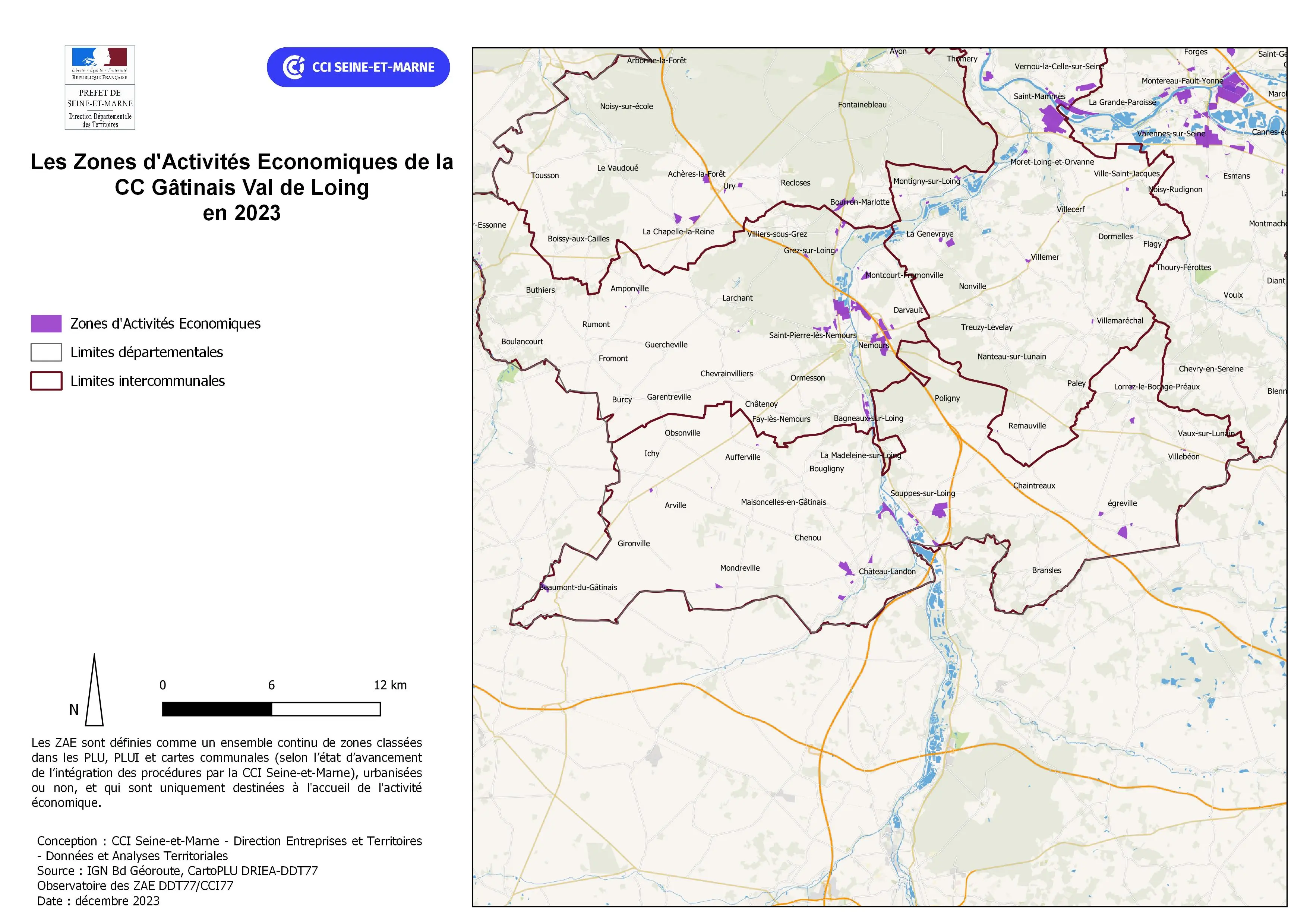 Zones d'activités