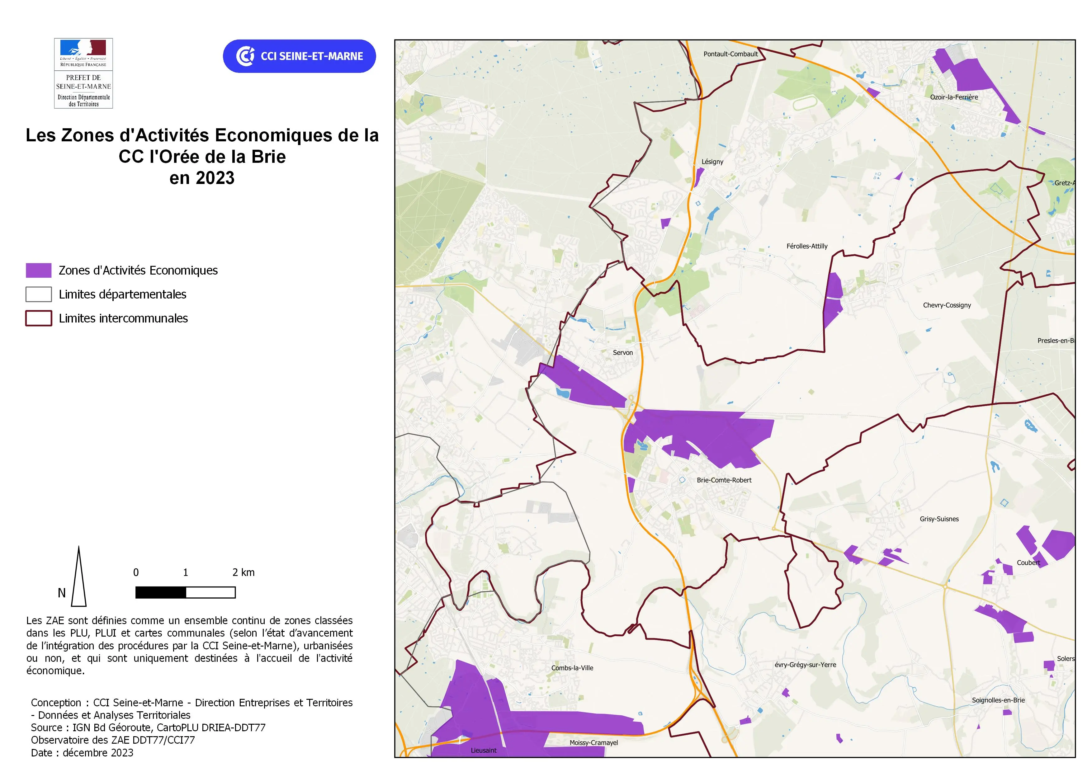 Zones d'activités