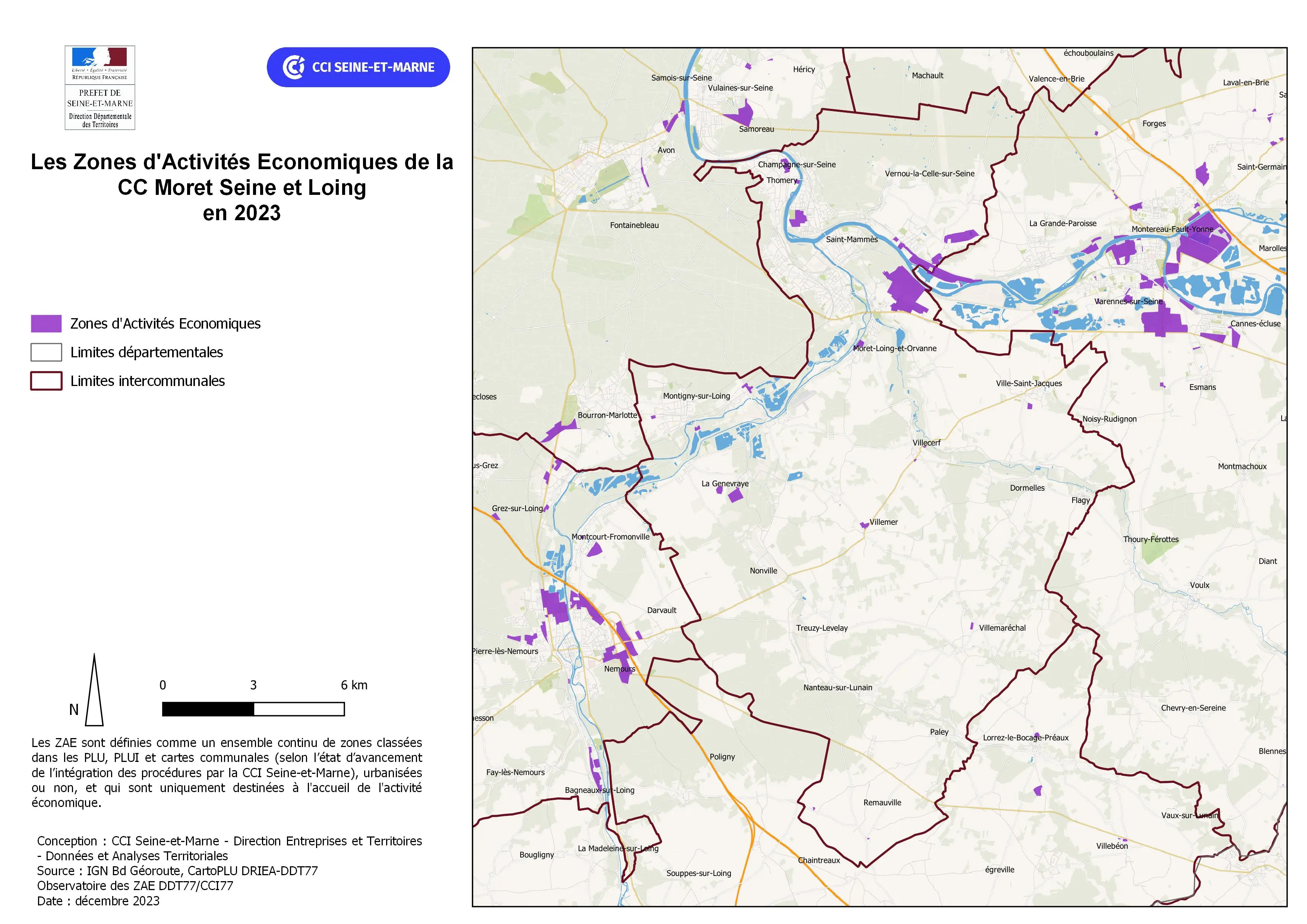 Zones d'activités