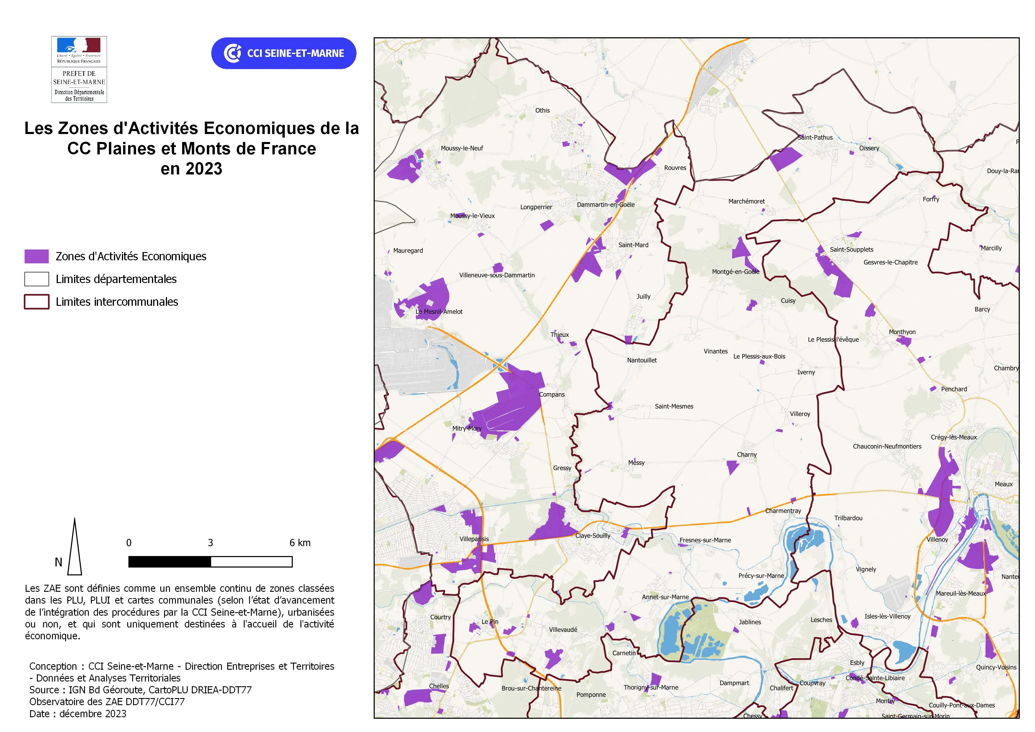 Zones d'activités