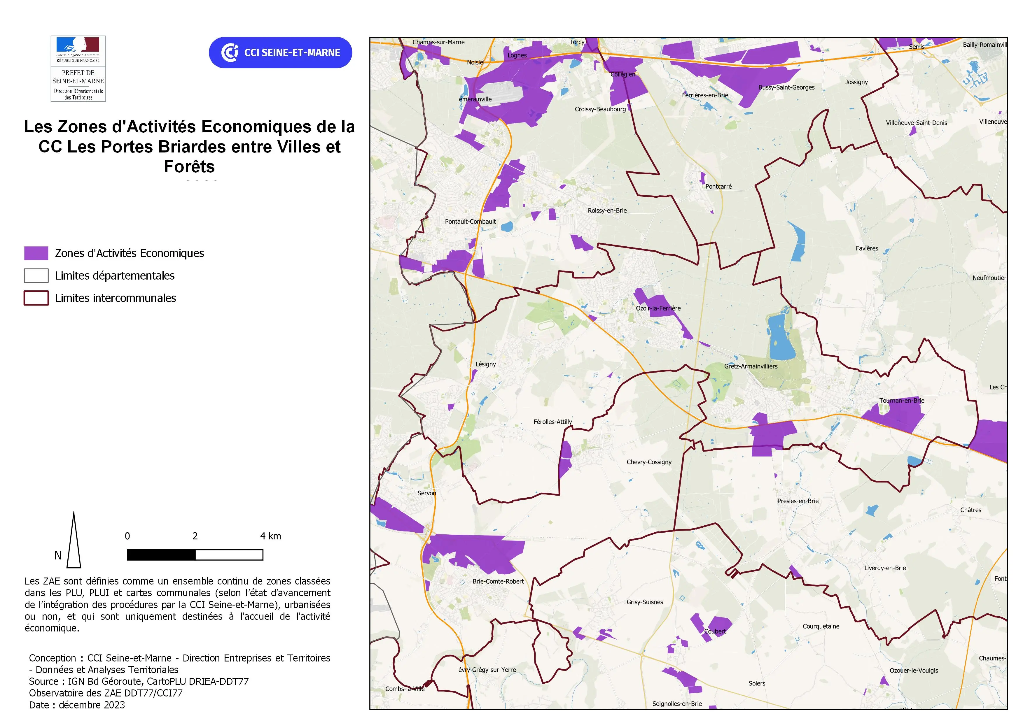 Zones d'activités