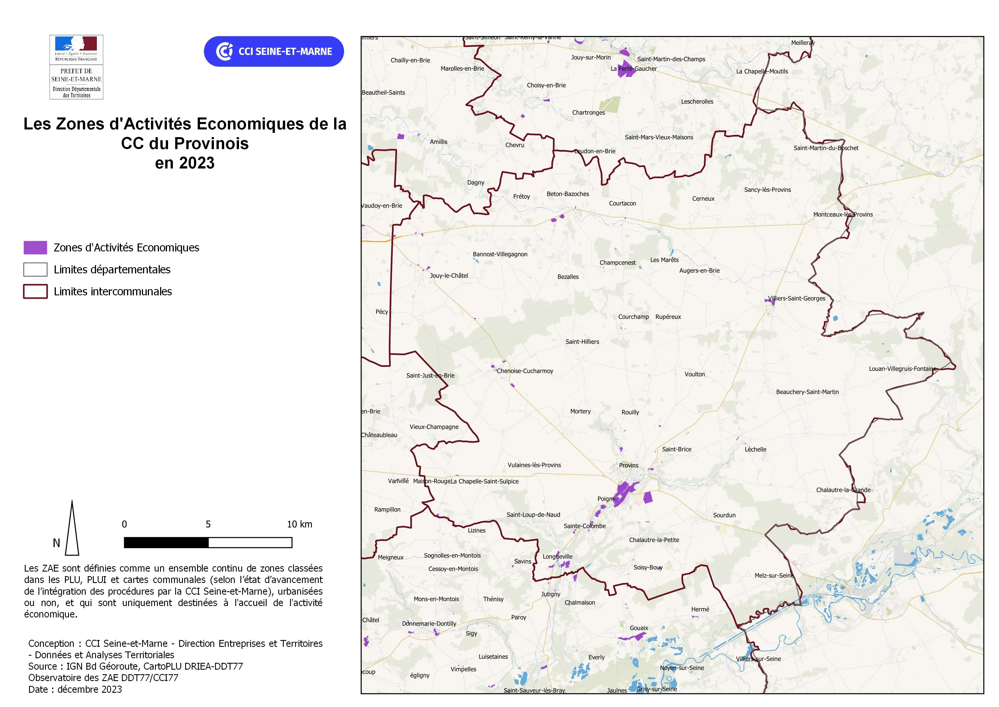 Zones d'activités