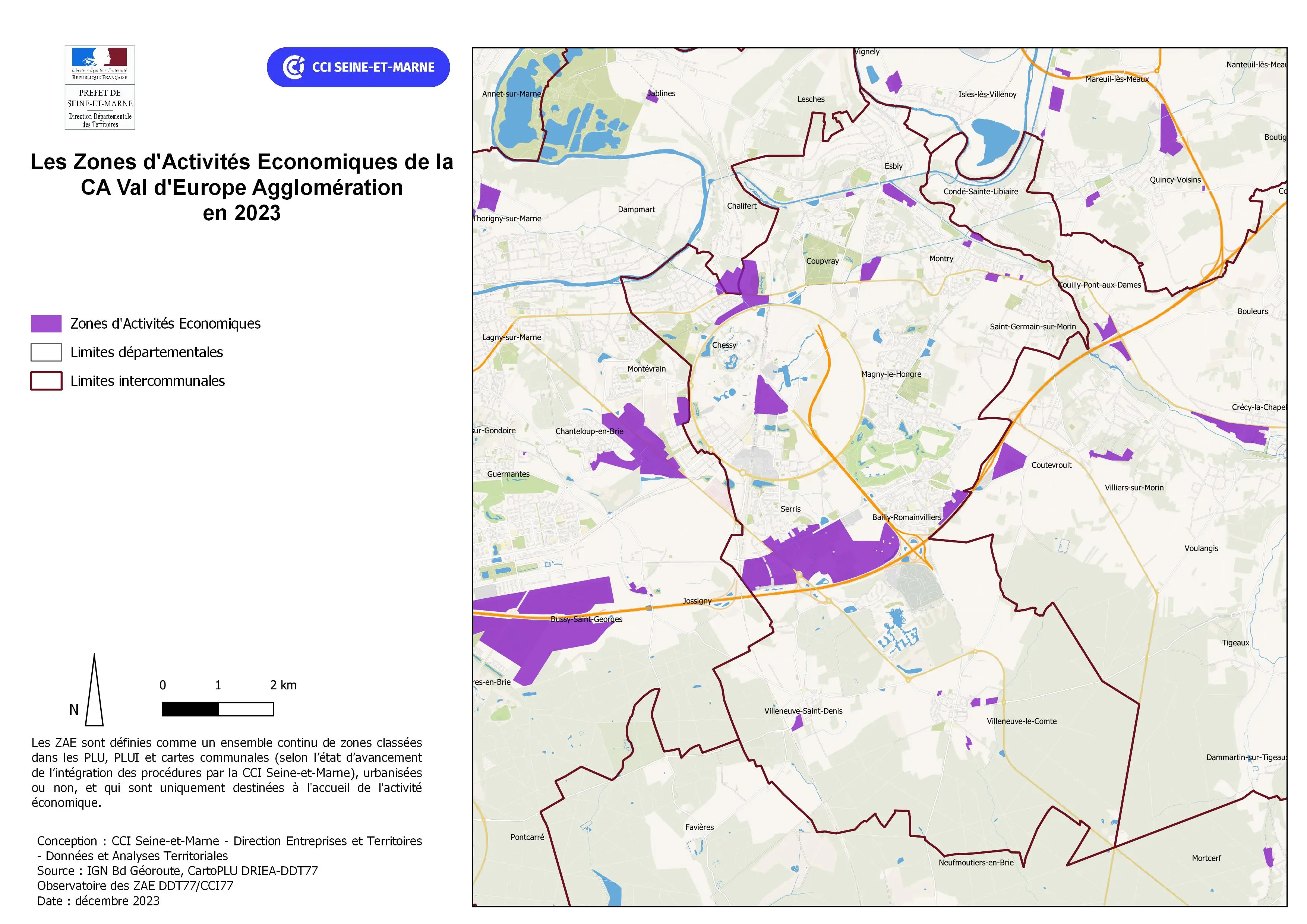 Zones d'activités